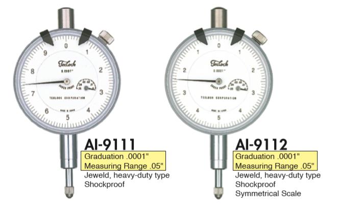 Teclock 千分表