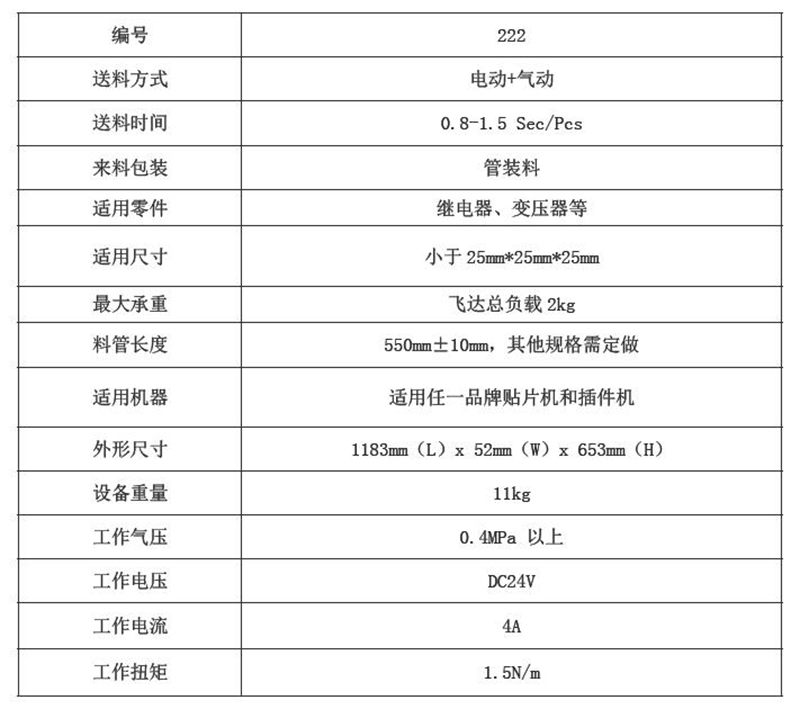 222管裝飛達(dá)